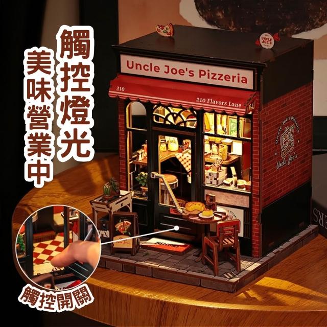 【ArtLife 藝術生活】CWGC210 喬叔披薩店(CuteBee 微縮藝術精品 娃娃屋 DIY 交換禮物)