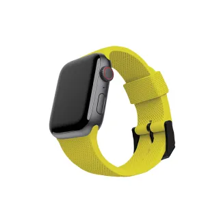 【UAG】（U）Apple Watch 38/40/41/42（S10/11）mm 舒適矽膠錶帶-黃(UAG)