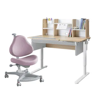 【SingBee 欣美】寬120cm 兒童桌椅組CB-502&510+139S椅(coobee L板桌 成長桌椅 兒童書桌椅 升降桌)