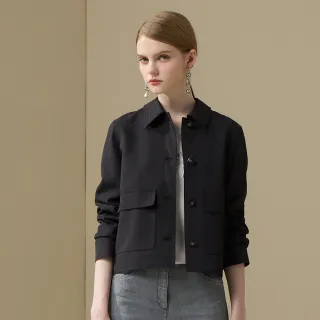 【Master Max】俐落感簡約大口袋素面外套(8527058)