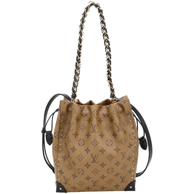 【Louis Vuitton 路易威登】M13324 Noe Trunk PM 咖啡色Monogram經典牛皮帆布兩用水桶包(水桶包 兩用包)