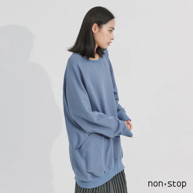 【non-stop】微笑日常寬鬆長版T恤-2色