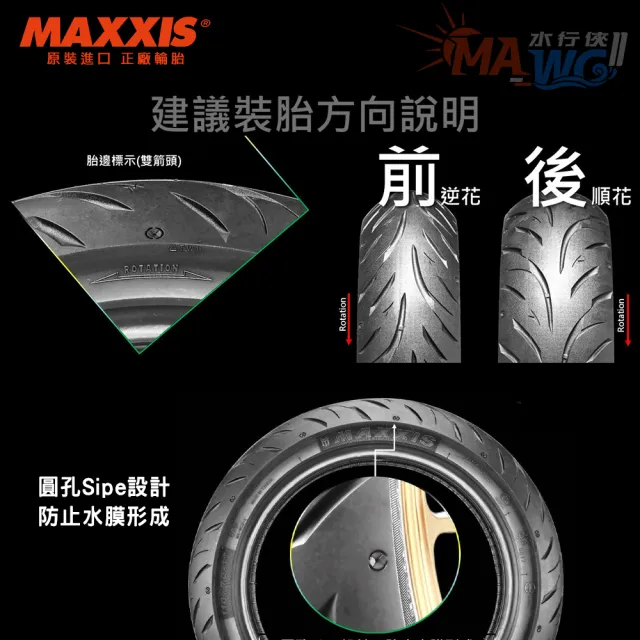 【MAXXIS 瑪吉斯】MA-WG2 水行俠2代 速克達專用 10吋(100-90-10 56J 高階晴雨胎)