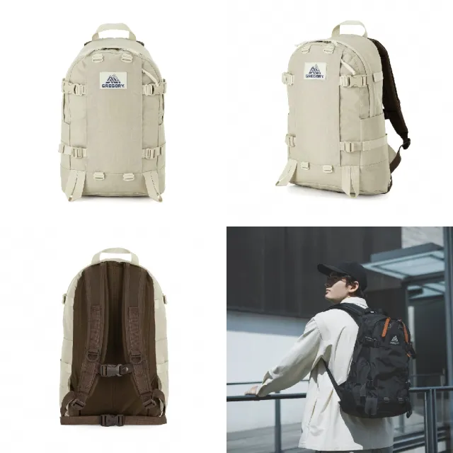 【Gregory】後背包 22L All Day V2.1 卡其 米色 筆電包 水瓶側袋 書包 抗撕裂(131365A591)