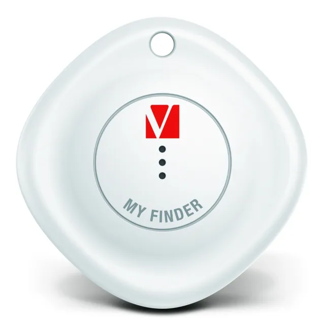 【Verbatim 威寶】MyFinder Tracker 藍牙追蹤器 2入裝 黑白組(MyFinder 藍牙防丟器 追蹤器 Tracker)