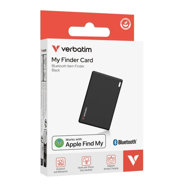 【Verbatim 威寶】MyFinder Card 藍牙追蹤器 1入裝(MyFinder 藍牙防丟器 追蹤器 Tracker)