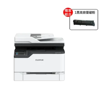 【FUJIFILM 富士軟片】搭1黑高容量碳粉★ApeosPort C2410SD A4彩色多功能傳真事務複合機