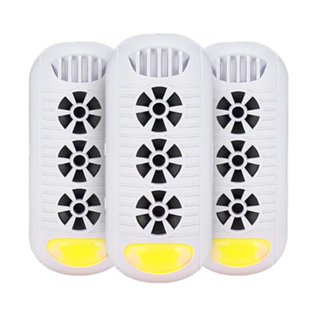 【Digimax】『頑固鼠患』專用型超音波驅鼠器 UP-11M 白色 三入組(適用60-100坪 超音波 磁震波 驅蚊黃光)