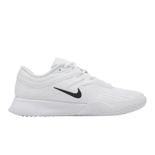 【NIKE 耐吉】硬地網球鞋 Wmns Zoom Vapor Pro 3 HC 女鞋 匹克球 男鞋 匹克球 白 黑 支撐 運動鞋(FZ2158-10