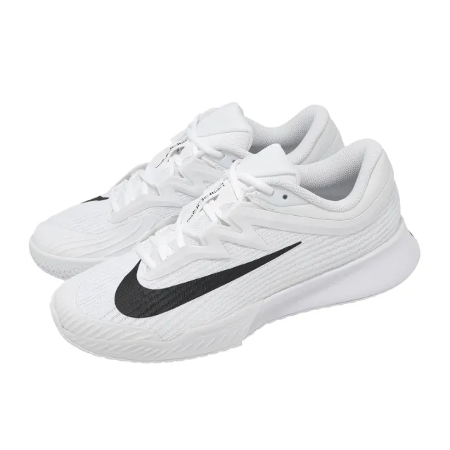 【NIKE 耐吉】硬地網球鞋 Wmns Zoom Vapor Pro 3 HC 女鞋 匹克球 男鞋 匹克球 白 黑 支撐 運動鞋(FZ2158-10