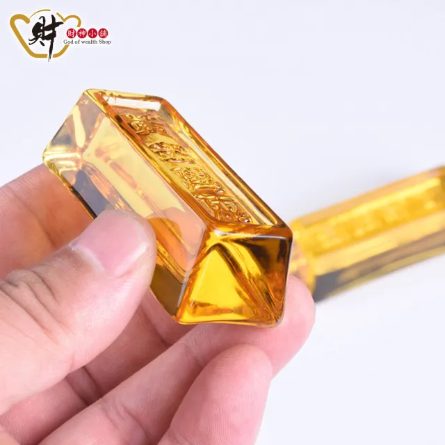 【財神小舖】金光閃閃 黃金萬兩金條3入組(已開光 招財招福 擺飾 送禮 財運)