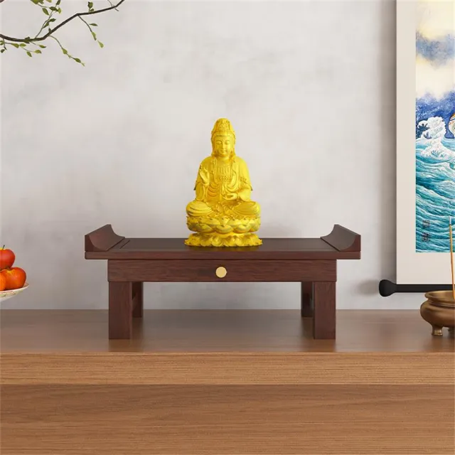 【超微米】實木佛龕 財神爺供桌 香案神台 觀音佛像供座台 神龕(實木供奉台 60長)