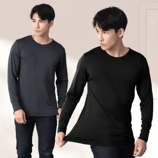 【GIAT 吉亞特】買2送1 男女刷毛發熱衣 保暖衣 圓領 極暖5.5度C(2件組加贈隨機色1件)