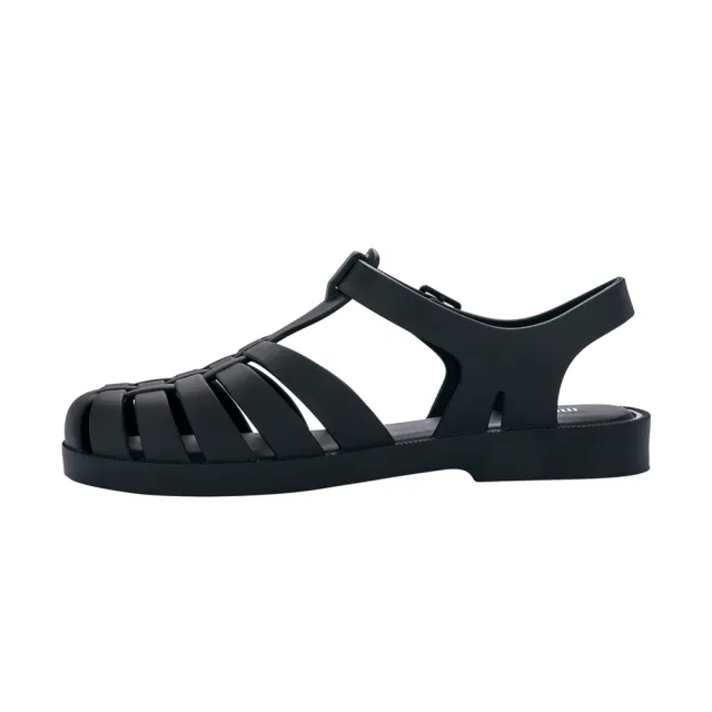 【Melissa】前包羅馬T字涼鞋(黑色)
