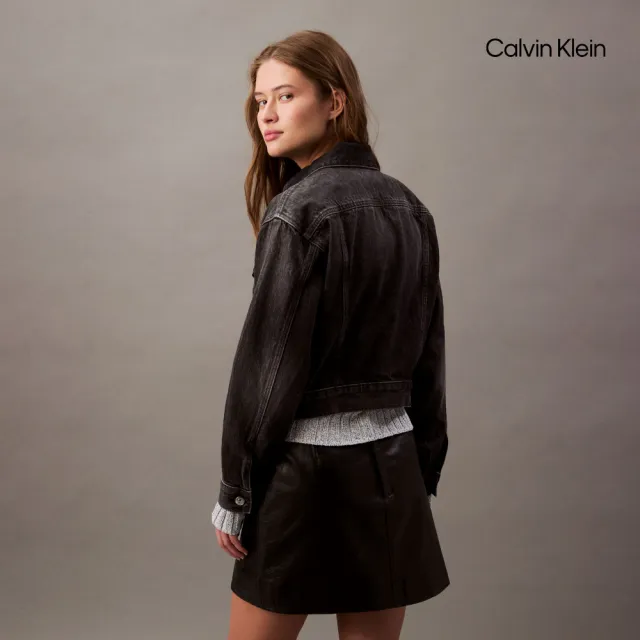 【CALVIN KLEIN】官方旗艦館CK 90 年代牛仔外套_灰色