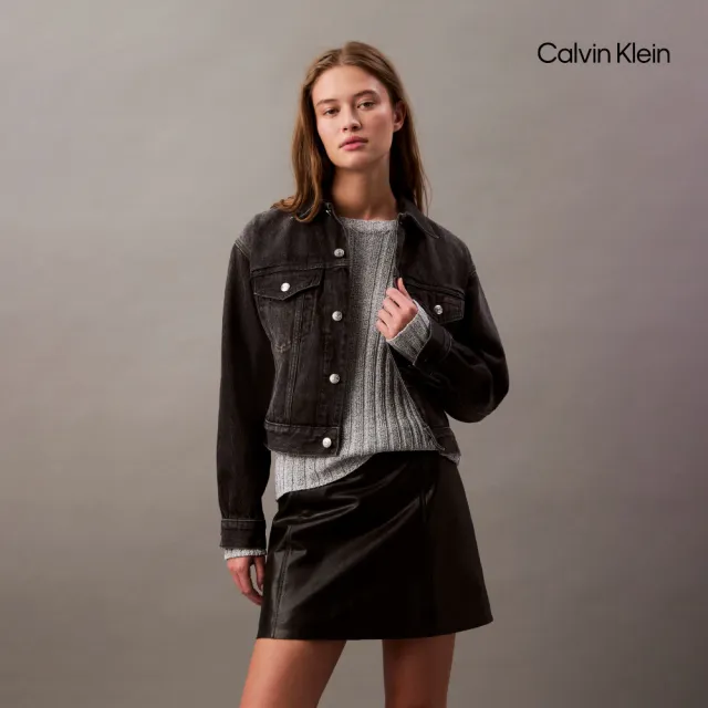 【CALVIN KLEIN】官方旗艦館CK 90 年代牛仔外套_灰色
