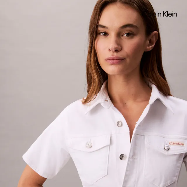 【CALVIN KLEIN】官方旗艦館CK 卡車款連身裙_裸色