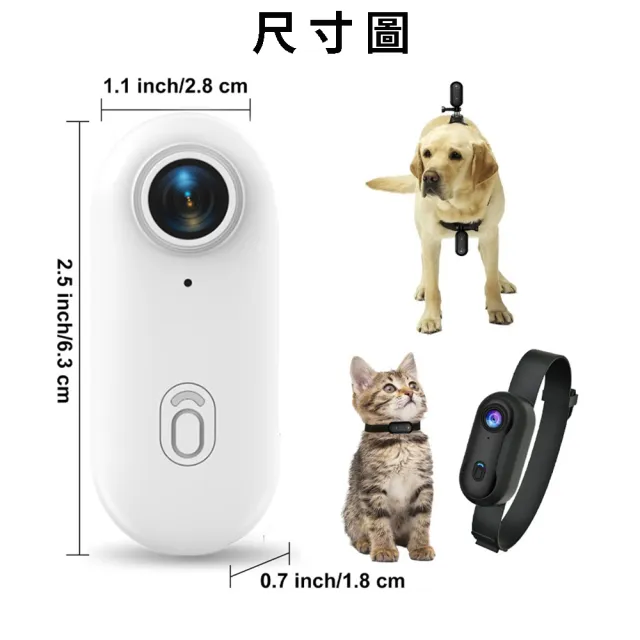 【JINPEI 錦沛】4K UHD解析度、運動錄影、自行車 機車錄影、微型、寵物攝影機 白色(贈64GB)