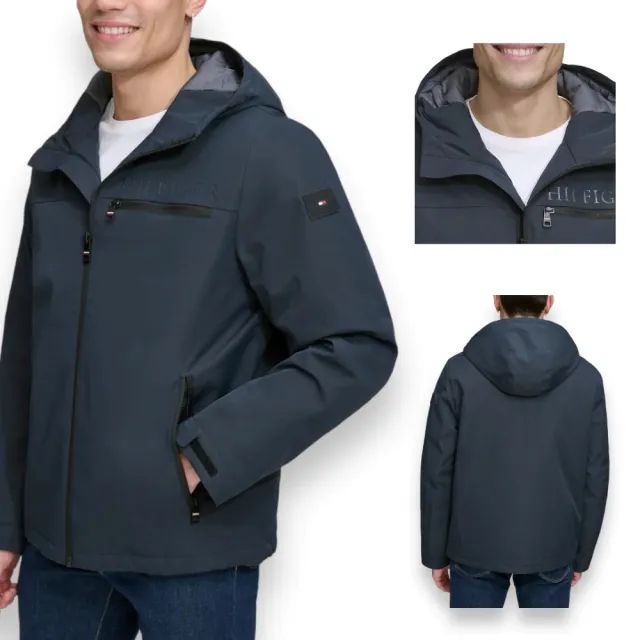 【TOMMY HILFIGER】經典男女款 防風/防潑水/衝鋒風衣外套/秋冬外套/厚款外套(多色任選)