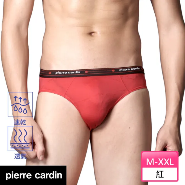 【pierre cardin 皮爾卡登】任選_速乾貼身綢絲萊卡三角褲(速達_單件多色)