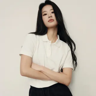 【GIORDANO 佐丹奴】韓系選品 女裝短袖Polo萊卡棉純色翻領上衣(多色任選)