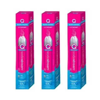 【Sodastream】CO2全新快扣鋼瓶425g-3入組(僅適用快扣機種)