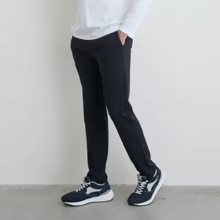 【GIORDANO 佐丹奴】男裝彈力修身長褲 Easy Care系列(70 標誌黑)