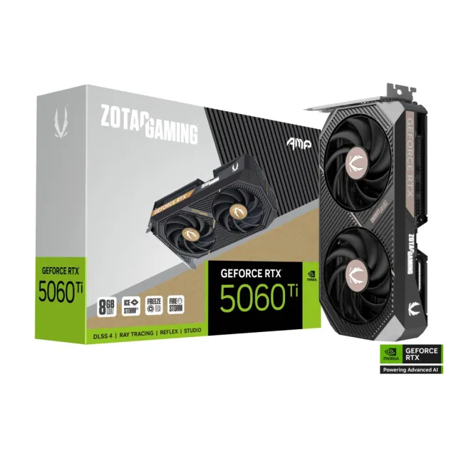 【ZOTAC】顯卡+電源組合★GAMING RTX 5060 Ti 8GB AMP 顯示卡+微星 MAG A850GL PCIE5 WHITE 80PLUS 金牌 電