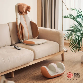 【輝葉】狠狠按深揉捏雙芯按摩椅墊+溫感美腿機(HY-658+HY-752)