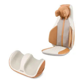 【輝葉】狠狠按深揉捏雙芯按摩椅墊+溫感美腿機(HY-658+HY-752)