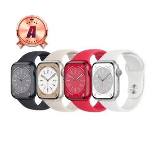 【Apple】A級福利品 Apple Watch Series 8 45公釐 GPS版 WIFI A2771(鋁金屬錶殼+運動型錶帶/WIFI)