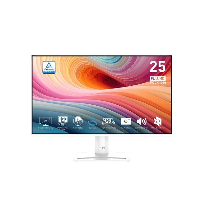 【MSI 微星】PRO MP251W E2 美型螢幕-25型/FHD/HDMI/IPS/喇叭