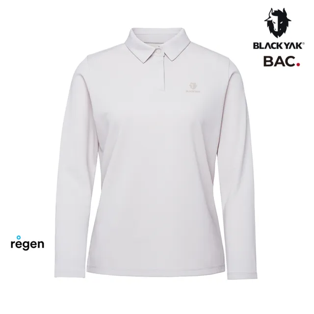 【BLACKYAK】女 BASE長袖POLO衫[兩色可選]BYEB2WC301(秋冬 POLO 休閒上衣 運動 長袖上衣)