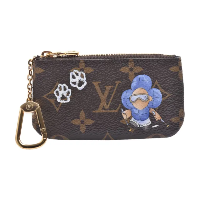 【Louis Vuitton 路易威登】M15341聖誕限定Vivienne Wintery Travel系列Monogram帆布拉鍊鑰匙/零錢包