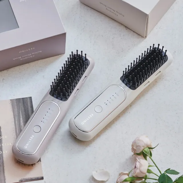 【FESTINO】Styling Heater Brush 負離子電熱直髮造型梳(SMHB-049)