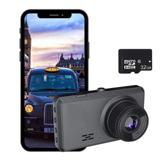 【JINPEI 錦沛】FULL HD 1296P 汽車行車記錄器、WIFI即時傳輸、星光夜視、前後雙錄、贈64GB(行車紀錄器)
