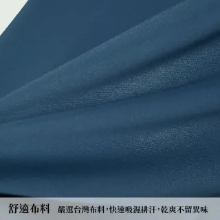 【GFoneone】男PK雙面吸排長袖Polo衫-灰藍(男商務POLO衫)