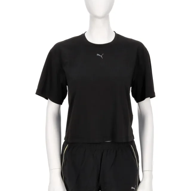 【PUMA】訓練系列Cloudspun 女款 黑色 歐規 寬鬆 運動 休閒 短袖 52745701