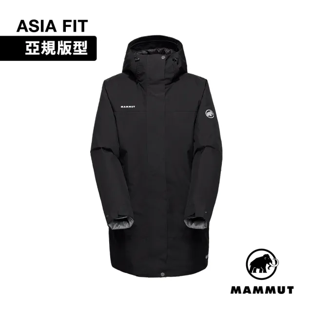 【Mammut 長毛象】Treeline HS Thermo Hooded Parka AF GTX防水羽絨保暖連帽外套 黑色 女款 #1010-32270