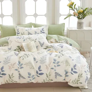 【DUYAN 竹漾】純棉 雙人薄被套 台灣製 多款任選 6x7(純棉被套 雙人被套)