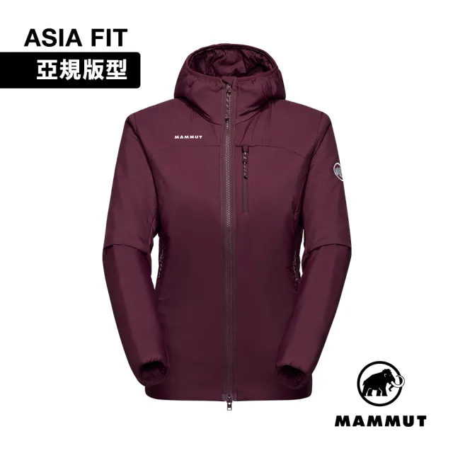 【Mammut 長毛象】Rime IN Hooded Jacket AF W 保暖繩化纖連帽外套 葡萄酒紅 女款 #1013-04120