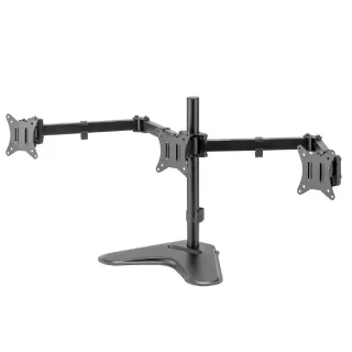 【Happytech】D26-C03V1桌上型17~27吋 三螢幕 雙節旋臂 液晶 電腦螢幕架 螢幕支架 置桌型(桌上型支架)