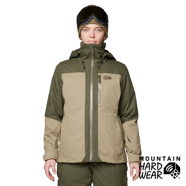 【Mountain Hardwear】Firefall™ Trifecta Jacket 兩件式防水化纖連帽外套 女款 深松綠/滑坡青 #2134751