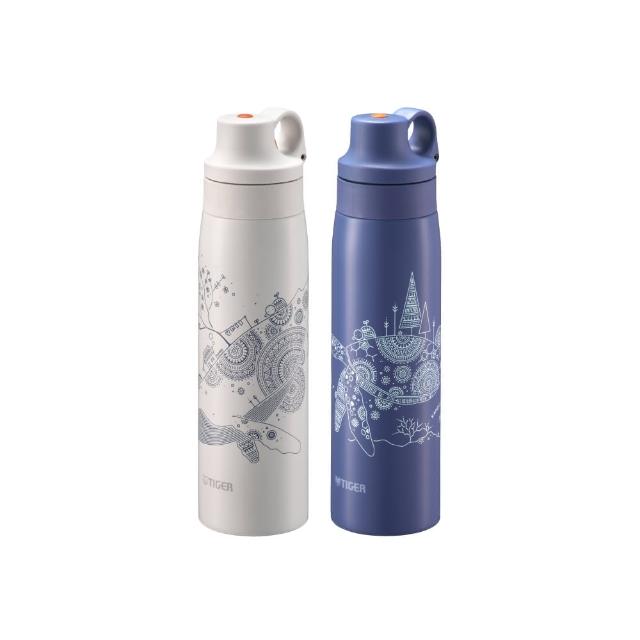【TIGER 虎牌】輕量彈蓋不鏽鋼吸管杯500ml(MCS-A501保冰杯/冷水杯)