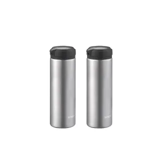 【TIGER虎牌】買1送1 旋蓋雙層不鏽鋼保溫瓶 480ml(MEA-A048 真空保溫杯/隨行杯)