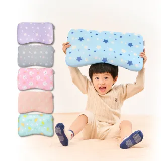 【PeNi 培婗】3D超透氣嬰幼兒0-12歲成長枕 兒童幼兒園午睡枕頭(兒童枕頭 幼兒枕頭 2片內芯可調高度)