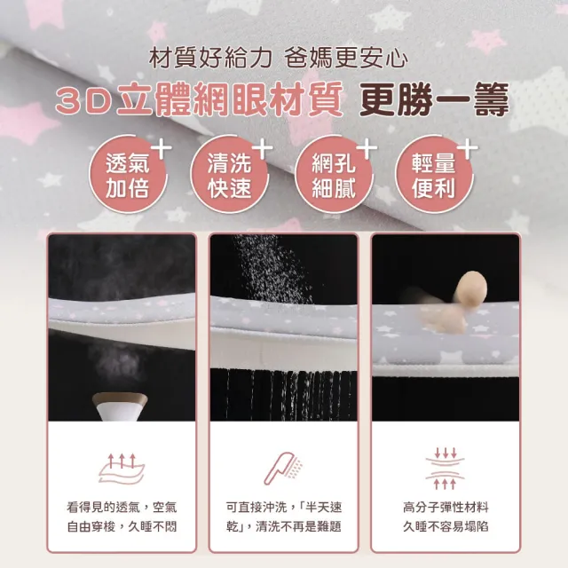【PeNi 培婗】3D立體超透氣嬰幼兒0-12歲成長枕 兒童幼兒園午睡枕頭(兒童枕頭 幼兒枕頭 午睡枕 兒童午睡枕)