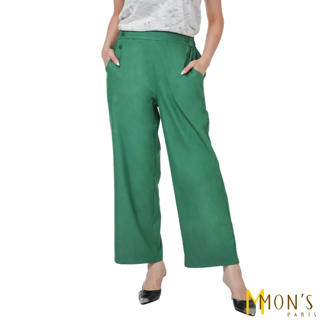 【MON’S】六扣九分褲(直)