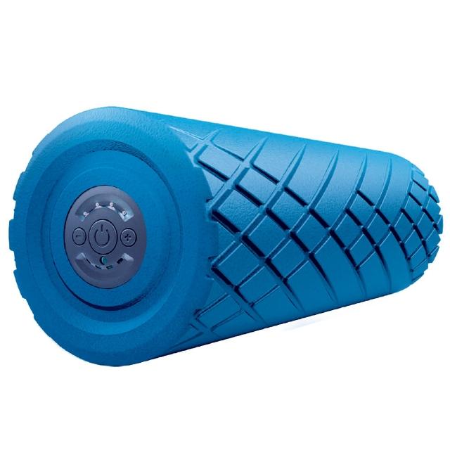 【德國 medisana】震動按摩滾筒 標準版 藍(瑜珈滾筒/健身滾筒/瑜珈柱/振動/深層按摩/復健科醫師推薦)