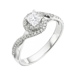 【Vividventure 亞帝芬奇】GIA 30分 FVS2 天然鑽石 真鑽 戒指 愛情(14K金台)